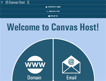 Tablet Screenshot of canvashost.com